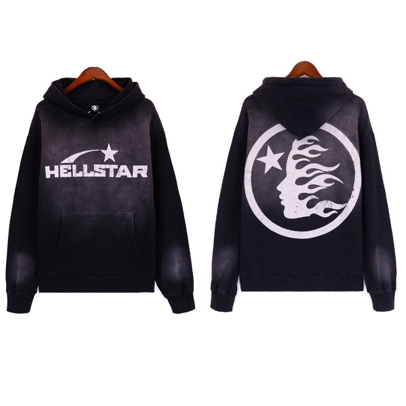 Hellstar Hoodie & Pants Vintage Washed Old Hooded Sweater Hoodie