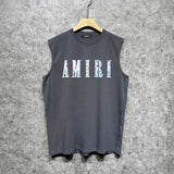 Amiri tank top colorful waist flower printing