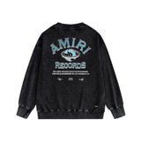 Amiri Distressed Sweatshirt Printed Trendy Pure Cotton