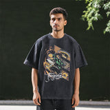 Mens Vintage T-Shirt Summer Men's T-Shirt Short Sleeve