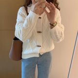 Women Knitted Cardigan Loose Knit Fashionable Jacket