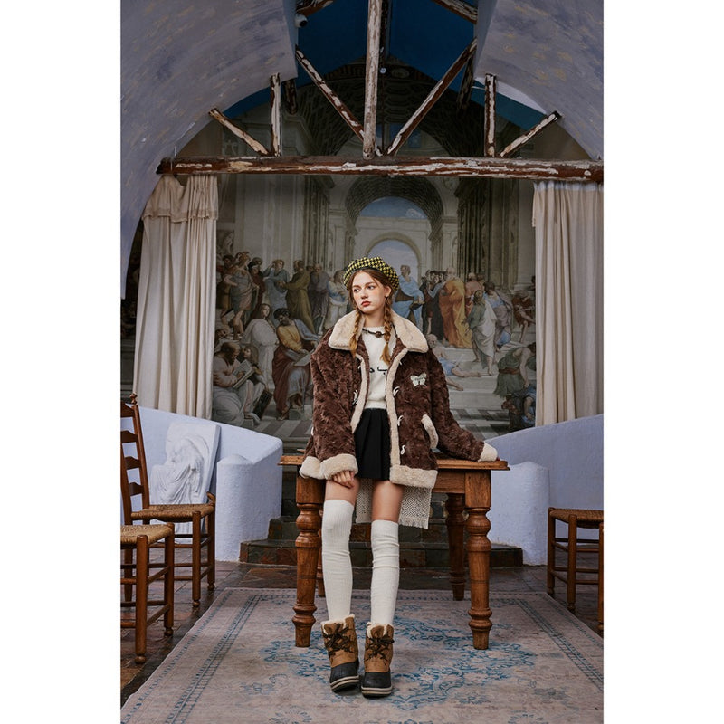 Unisex Coat Plush Coat Winter Cotton Dress