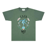 Casablanca T Shirts Fashion Print Street