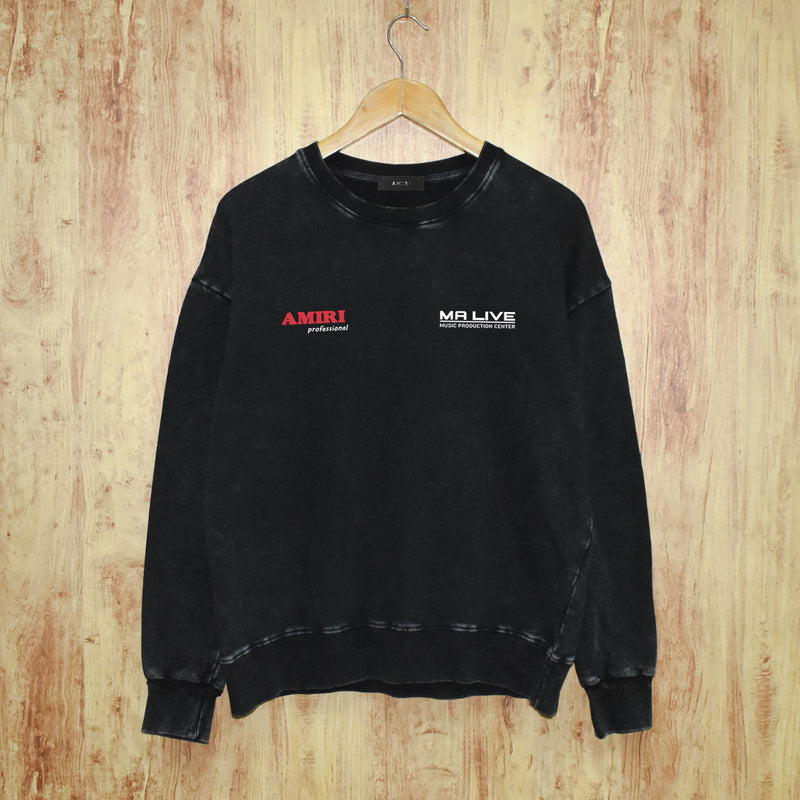 Amiri Distressed Sweatshirt Printed Trendy Pure Cotton