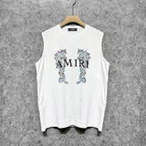 Amiri tank top double dragon print