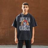 Mens Vintage T Shirt Short Sleeve T-Shirt Men's and Women's