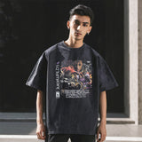 Mens Vintage T Shirt Lazy Wind Wash Old