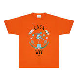 Casablanca T Shirts Fashion Print Street