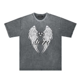 Amiri Washed Distressed T Shirt Printed Trendy Pure Cotton