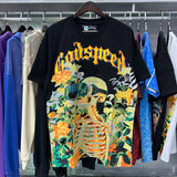 Godspeed T Shirts VR Glasses Skull Small Fresh Printing Cotton Casual Short Sleeve Men and Women