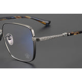 CHH Chrome Hearts Glasses Engraved Pure Titanium Versatile Square Glasses Frame