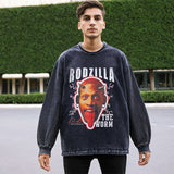 Mens Vintage Long Sleeve Shirt Long Sleeve T-Shirt Men's and Women's Hip Hop