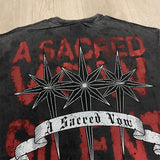 First Row T Shirts A Sacred Vow Thornbush Stars Crop Tee European and American street trendy brand hot diamond fashion