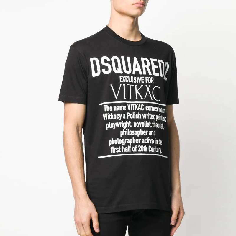 Dsq2 T Shirt Vitkac Printed Short Sleeve T-shirt round Neck