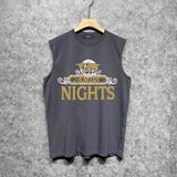 Amiri tank top earth letter printing