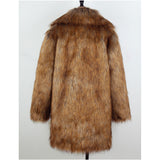 Women Fur Jacket Fashionable Warm Plush Coat