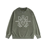 Amiri Distressed Sweatshirt Printed Trendy Pure Cotton