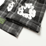 Denim Tears Long-Sleeved Shirt & Suit Pants 2 Piece Set Kapok Plaid