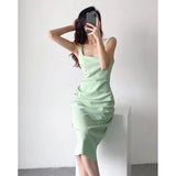 Women Dresses Dress Pleated Backless Sexy