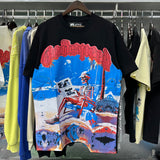 Godspeed T Shirts Cozy Beach Skull Double Yarn Cotton Casual Short Sleeves Men and Women