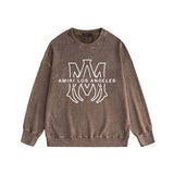 Amiri Distressed Sweatshirt Printed Trendy Pure Cotton