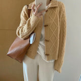 Women Knitted Cardigan Loose Knit Fashionable Jacket