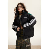 Unisex Coat Cotton Coat Winter Coat Couple Stand Collar