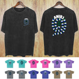 Amiri Washed Distressed T Shirt Printed Trendy Pure Cotton