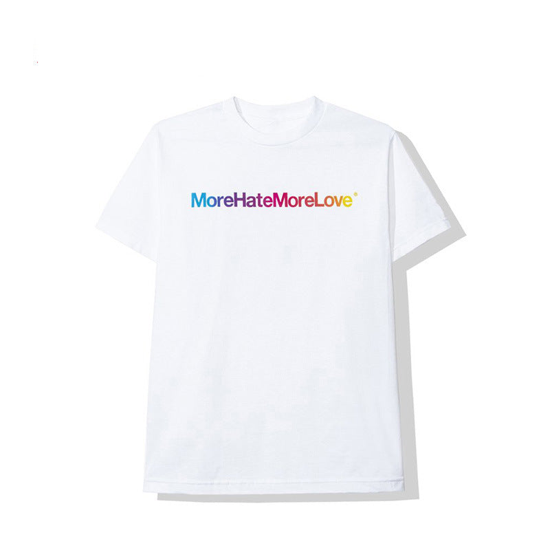 Anti Social Club T Shirt Short Sleeve Color Gradient Men and Women