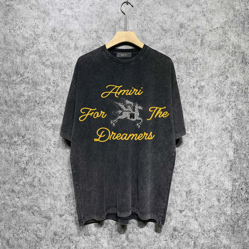 Amiri washed t-shirt pegasus short sleeve