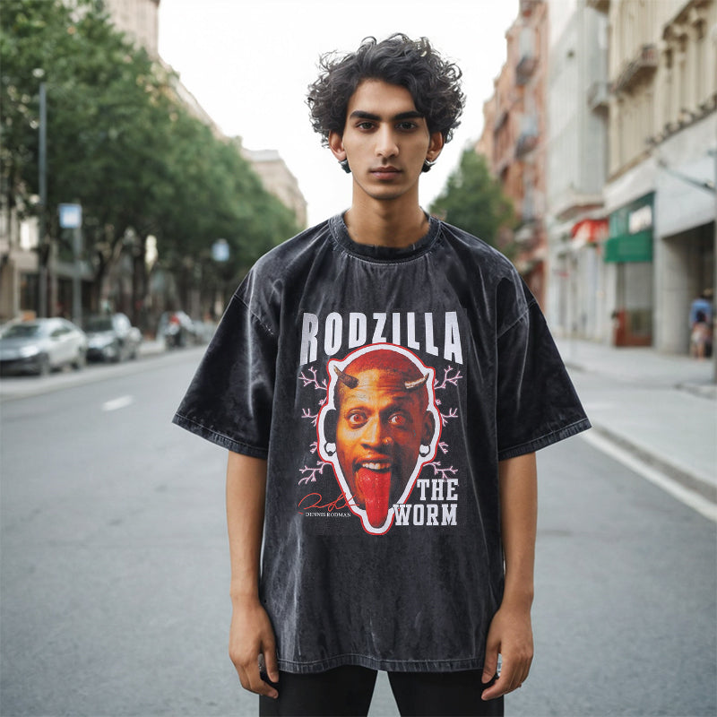 Men's Vintage T-Shirt Retro Short Sleeve Men's Loose T-Shirt