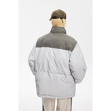 Unisex Coat Splicing Coat Loose Thick Winter