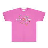 Casablanca T Shirts Fashion Print Street