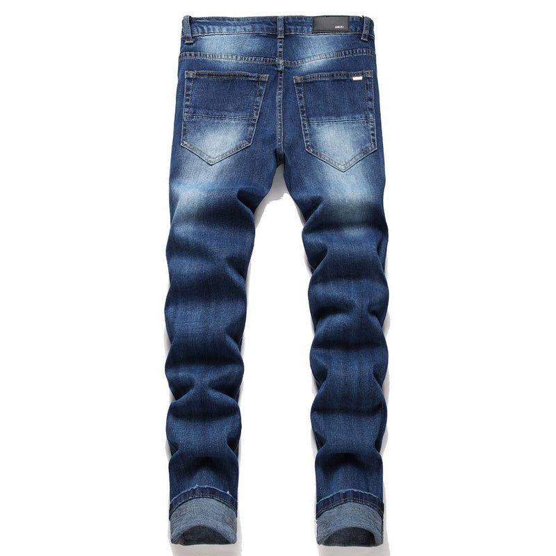 Amiri Jeans Embroidered Slim-Fit Stretch Jeans