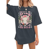 Western Shirts Women Wild West T Shirt Rodeo Cowgirl Outfits