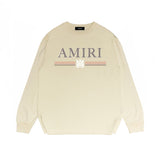 Amiri Long Sleeved Shirt Printed Trendy Pure Cotton