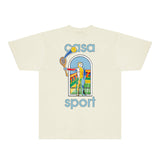 Casablanca T Shirts Fashion Print Street