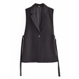 Women Vest Stylish Graceful Simple Suit Vest