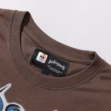 Godspeed T Shirts Blue Sky White Clouds Poppy Skull Planting Printing Cotton Casual Short Sleeves Men and Women