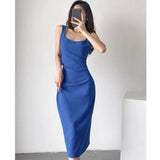 Women Dresses Dress Pleated Backless Sexy