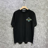 Amiri t shirts gray wolf cross printing short sleeve