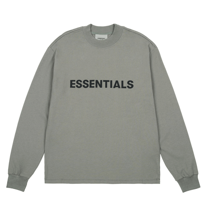 Fog Fear of God Essentials T Shirt Double Line Long Sleeve Letter Drop Shoulder Bottoming T-shirt