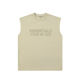 Fog Essentials tank spring summer FOG letter crew neck casual vest