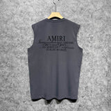Amiri tank top hollywood art word printing