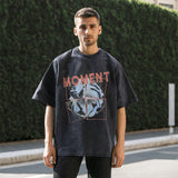 Mens Vintage T Shirt Short Sleeve T-Shirt Men's Summer