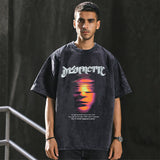 Mens Vintage T Shirt Short Sleeve T-Shirt Men's and Women's