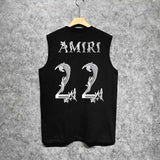 Amiri tank top digital vine printing
