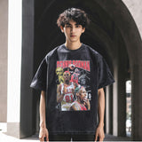 Mens Vintage T Shirt Retro Short Sleeve T-Shirt for Men and Women