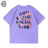 Anti Social Club T Shirt Men's Summer Men's Cotton Short-Sleeved T-shirt