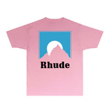 Rhude T Shirts Printed Trendy Pure Cotton